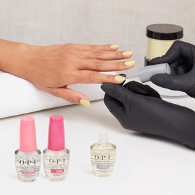 OPI Sunny Bunny packaging label close-up showing brand and shade identification