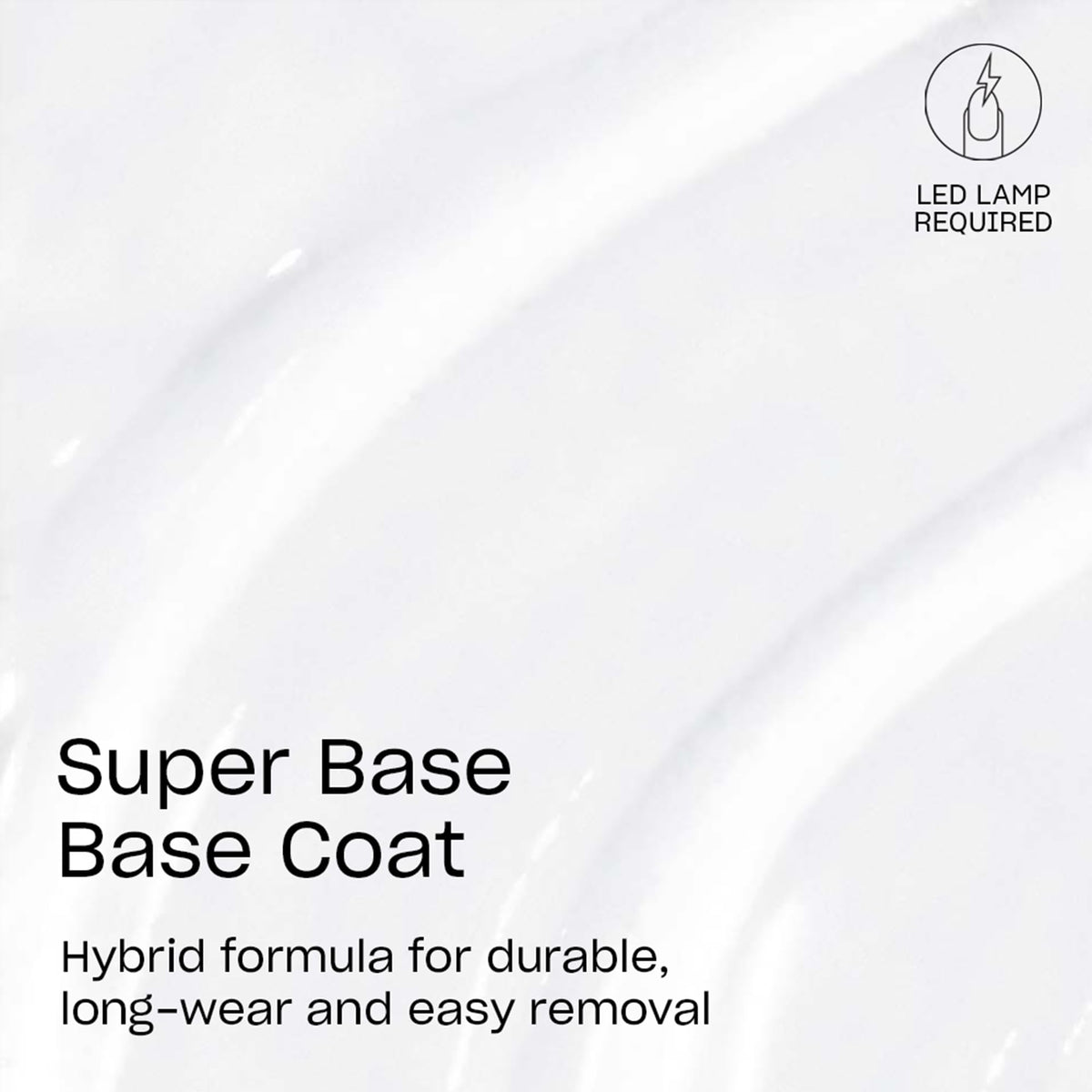 OPI Super Base brush detail with rounded Intelli-Brush for smooth, controlled application