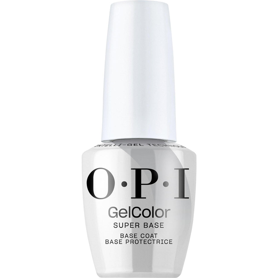 OPI Super Base front packaging showing bottle and label, professional product presentation