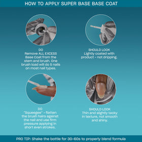 OPI Super Base curing under LED lamp demonstrating quick 30-second cure and time savings