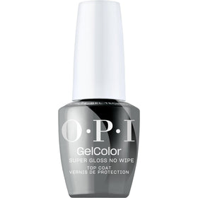 OPI bottle front packaging showing glossy top coat and branding advantage