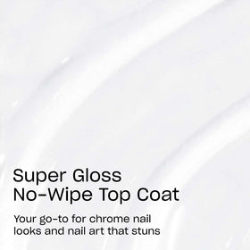 OPI nail finish closeup showing mirror-like chrome shine and long wear