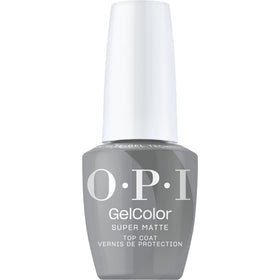 OPI Super Matte Top Coat front bottle showing product and branding for professional finish
