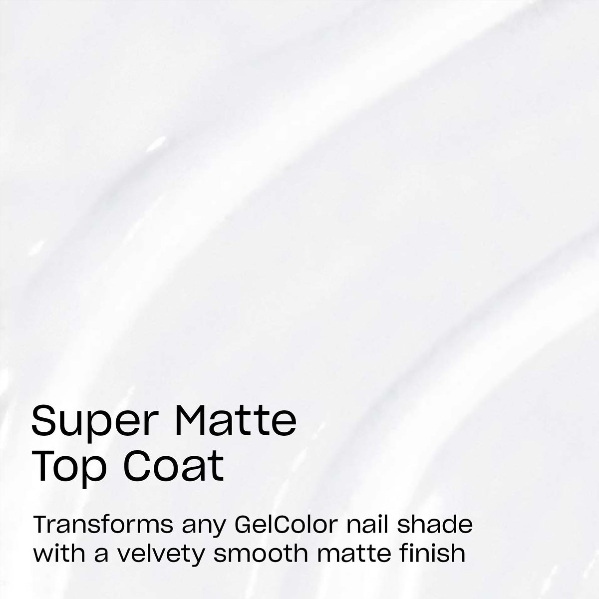 OPI Super Matte Top Coat applied on nails in use highlighting velvety matte effect and protection