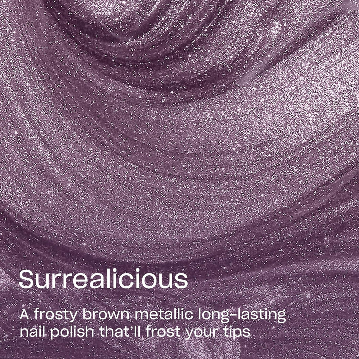 OPI Surrealicious swatch on nails demonstrating opaque metallic color and gloss