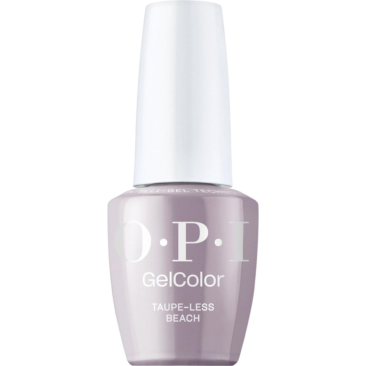 OPI front bottle of Taupe-less Beach showing color and glossy finish