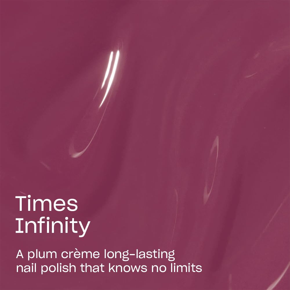 OPI Times Infinity label and cap detail highlighting brand and shade name
