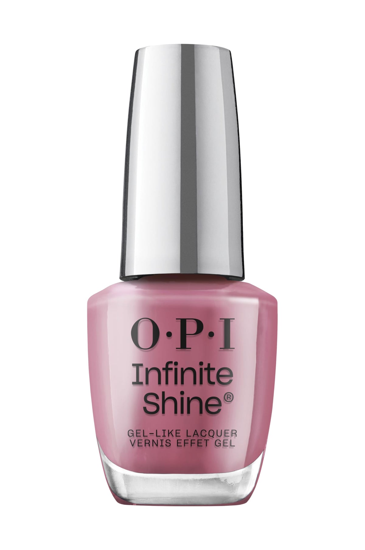 OPI Times Infinity front bottle view showing deep plum and glossy finish