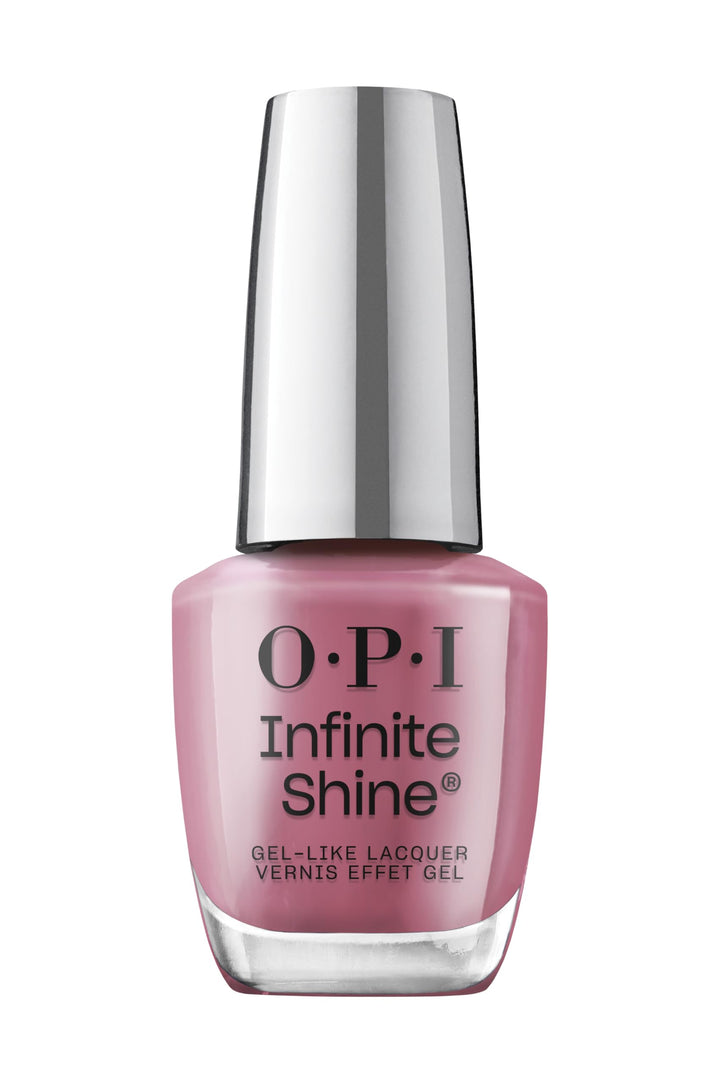 OPI Times Infinity front bottle view showing deep plum and glossy finish