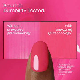 OPI Vamp Champ packaging label detail showing product name and vegan benefit