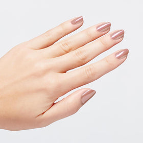OPI Werkin' Shine to Five on painted nails in hand pose showing durable glossy finish