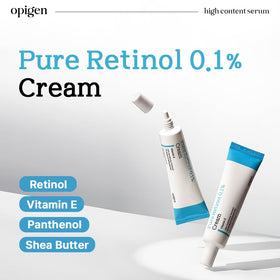 opigen cream texture close-up showing smooth non-greasy finish and easy absorption benefit