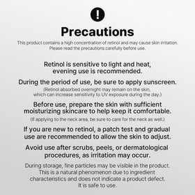 opigen label close-up highlighting retinol 0.1% with panthenol and vitamin E benefits