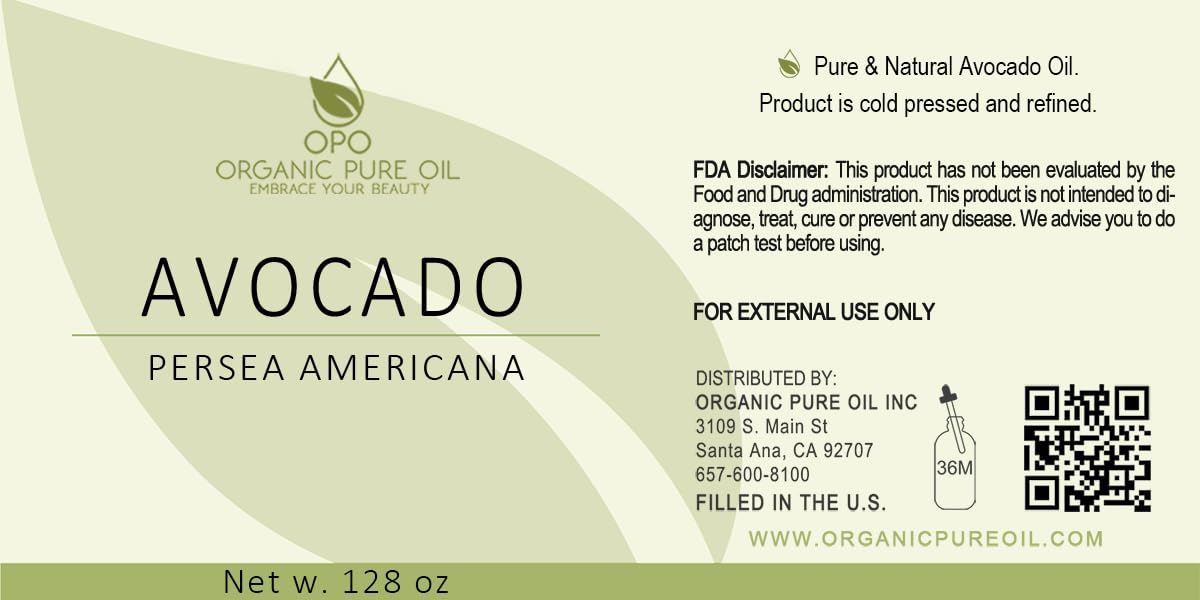 OPO avocado oil label closeup displaying product details and fair trade credentials
