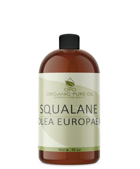 OPO squalane front packaging shows bottle and label for clear identity and trust