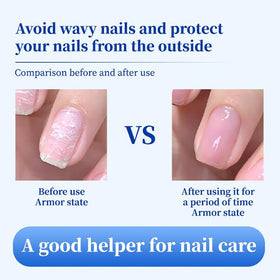 Oprtuisi bottles on vanity with manicure tools illustrating professional results