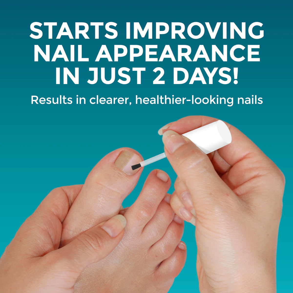 Opti-Nail brush applicator close-up demonstrating precise, mess-free application