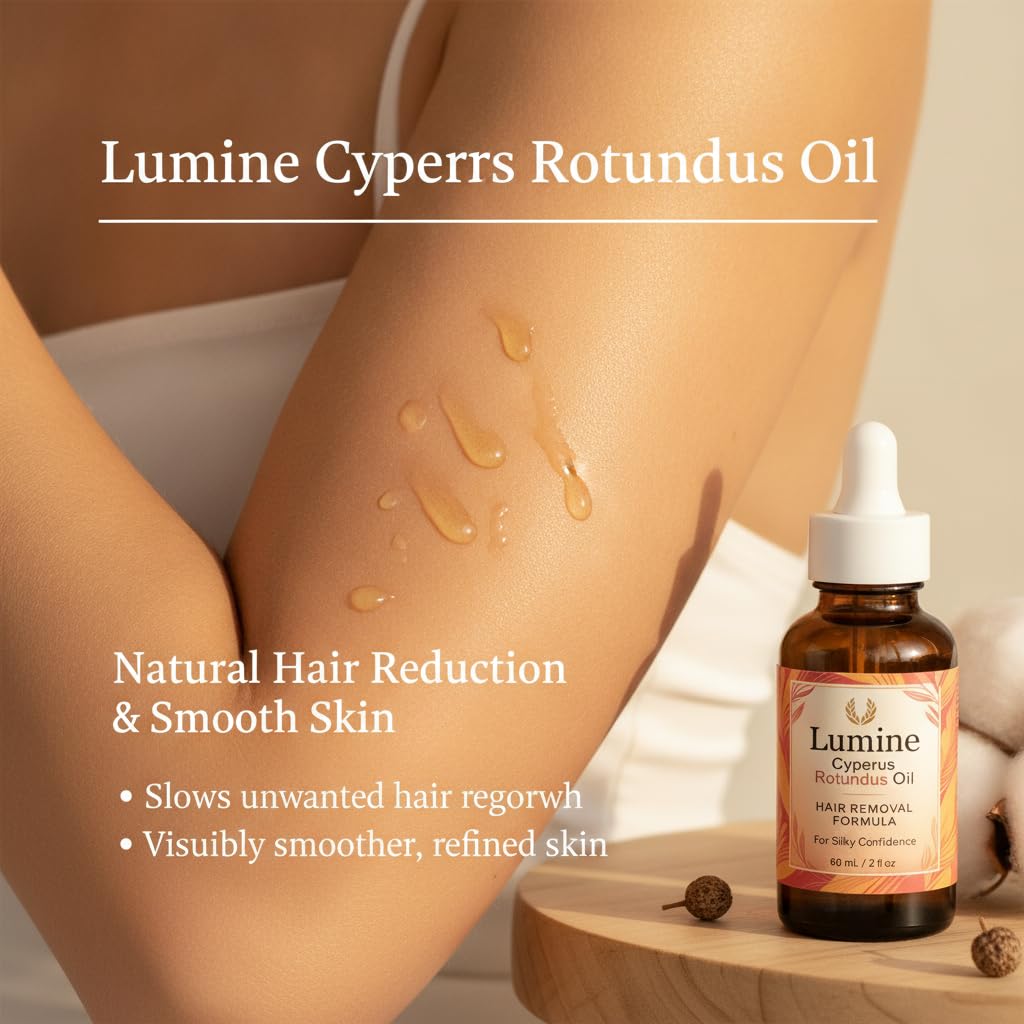 Optifusion Lumine Organics 60ml bottle on a white background, shows compact travel-friendly size