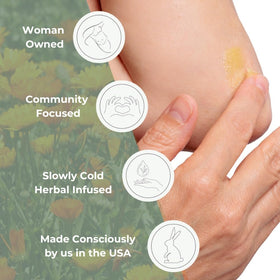 Ora's Amazing Herbal infused oil with calendula and herbs demonstrating slow infusion benefit