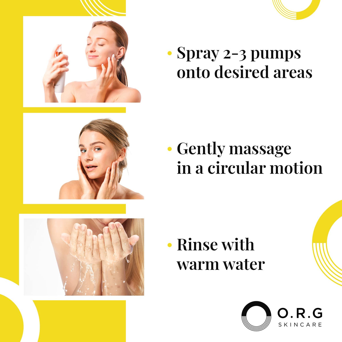 O.R.G. Skincare bottle displayed on bath shelf in natural light, complements sensitive routines