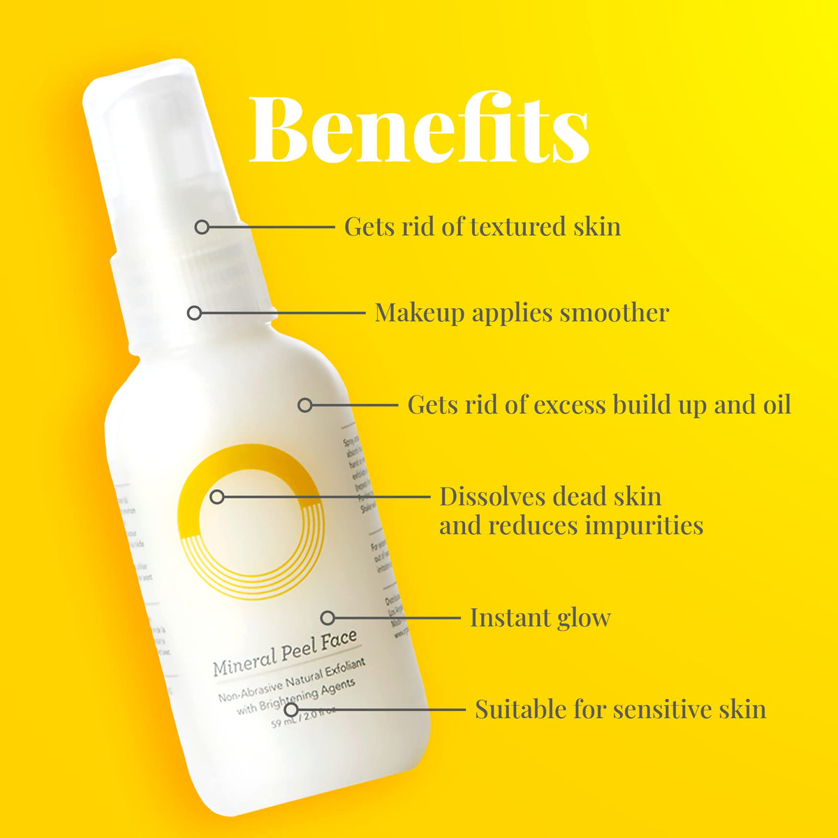 O.R.G. Skincare texture close-up revealing smooth mineral gel consistency, gentle exfoliation
