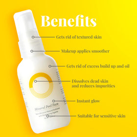O.R.G. Skincare texture close-up revealing smooth mineral gel consistency, gentle exfoliation