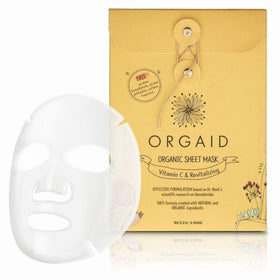 ORGAID front packaging showing vitamin C mask and benefits
