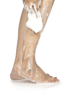 Organic Cotton Mart cloth in hand showing size and easy grip for effective cleansing