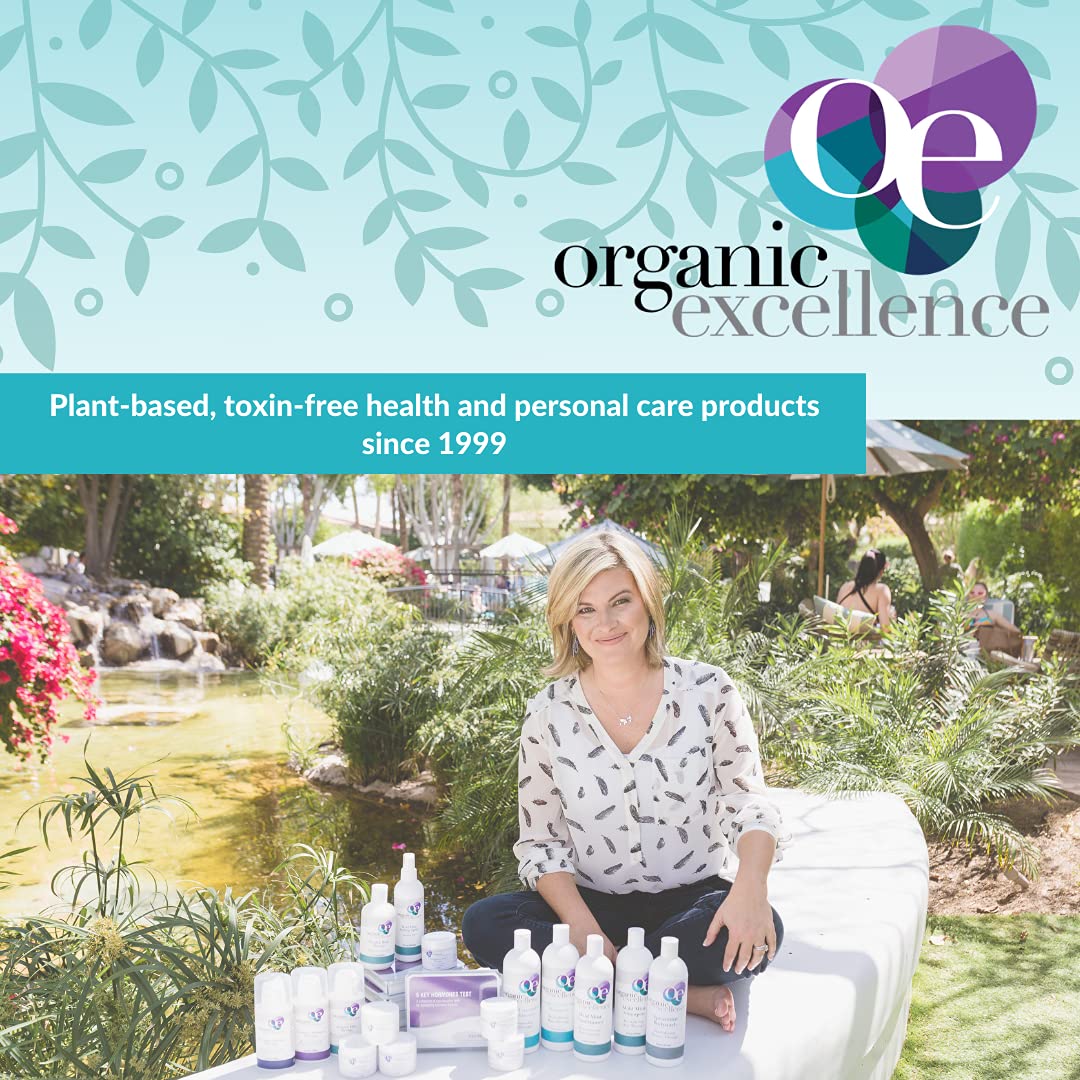 Organic Excellence made in USA stamp indicating domestic small-batch production