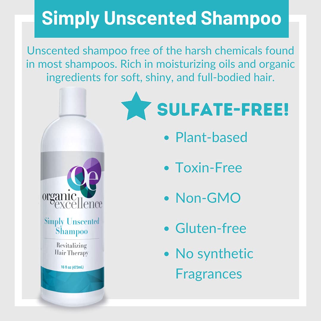 Organic Excellence shampoo foam texture demonstrating natural lather