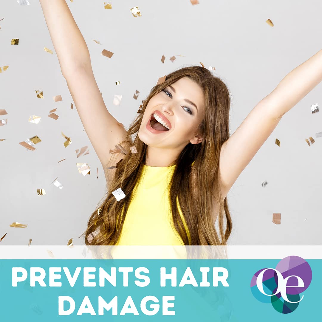 Organic Excellence hair after use showing improved shine and manageability