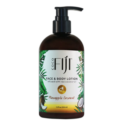 Organic Fiji front packaging showing Coco Fiji pineapple coconut scent and benefits