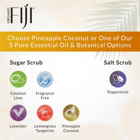 Organic Fiji scoop showing coconut oil sheen that moisturizes skin