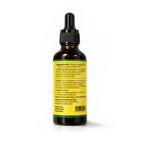 Organic Herbs dropper pouring oil highlights precise application and easy dosing