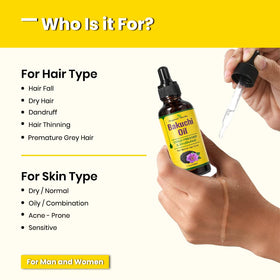 Organic Herbs oil texture close-up reveals lightweight absorption and natural finish