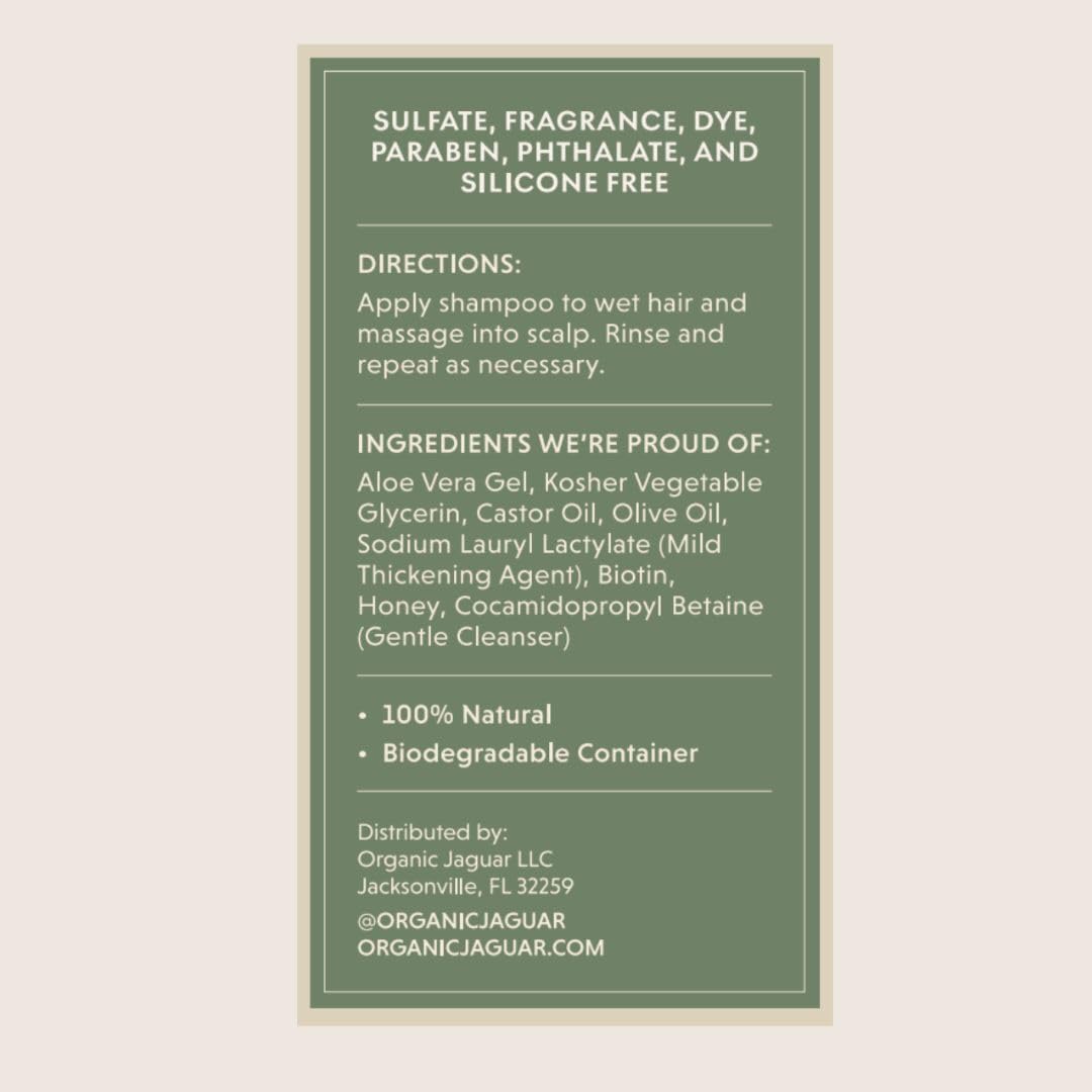 Organic Jaguar after-wash hair result showing smoother manageable strands