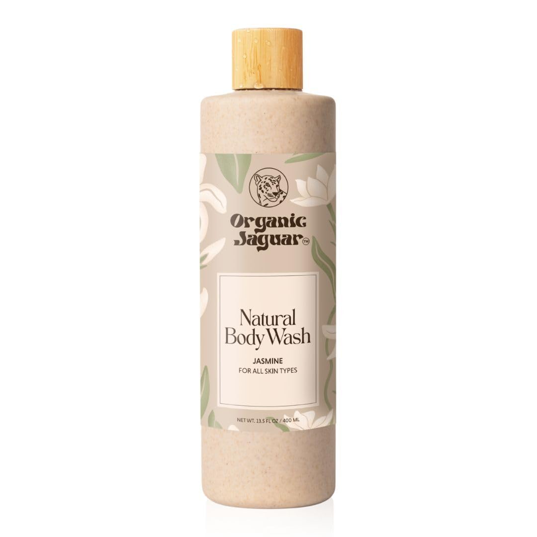Organic Jaguar front bottle showing label and clean design for gentle cleansing