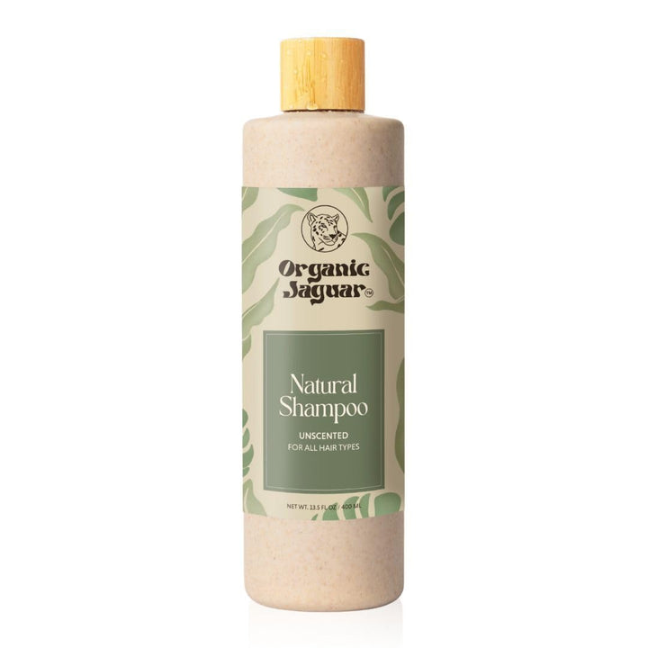 Organic Jaguar front label view showing unscented sulfate-free benefits