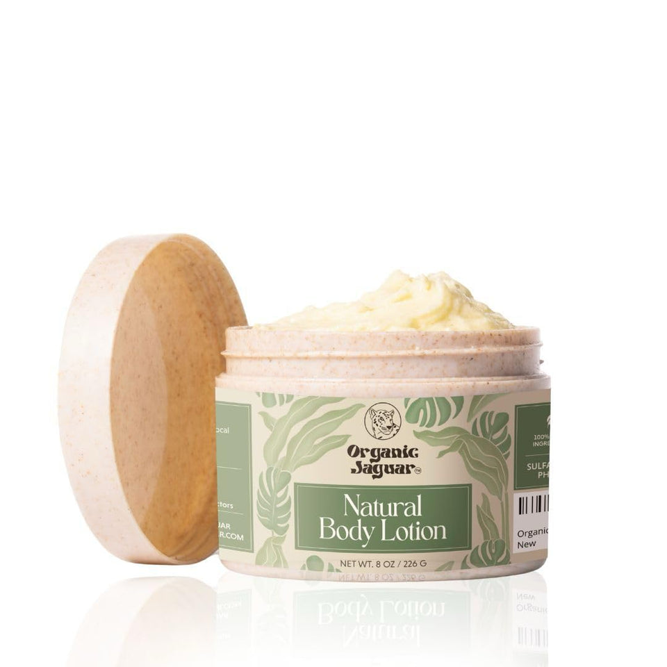 Organic Jaguar front packaging showing label and tropical design, conveying clean ingredients