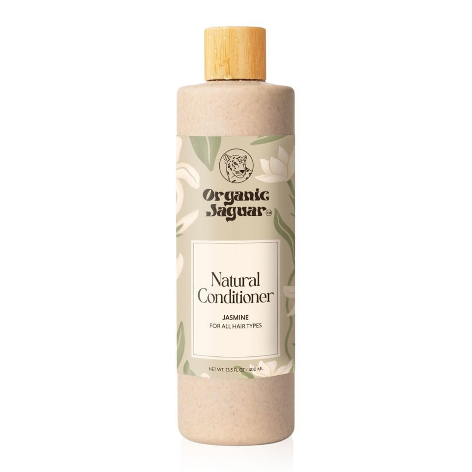 Organic Jaguar front packaging showing bottle and label benefits