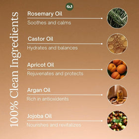Organic Jaguar 2oz bottle beside common items showing compact travel-friendly size
