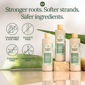 Organic Jaguar creamy shampoo texture showing gentle moisturizing feel