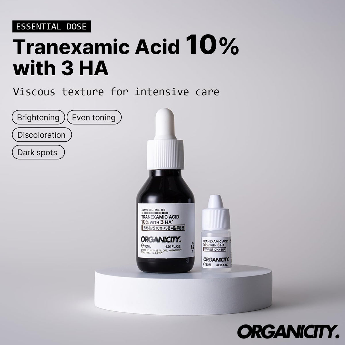 Organicity mini dropper travel size for patch testing and convenient portability