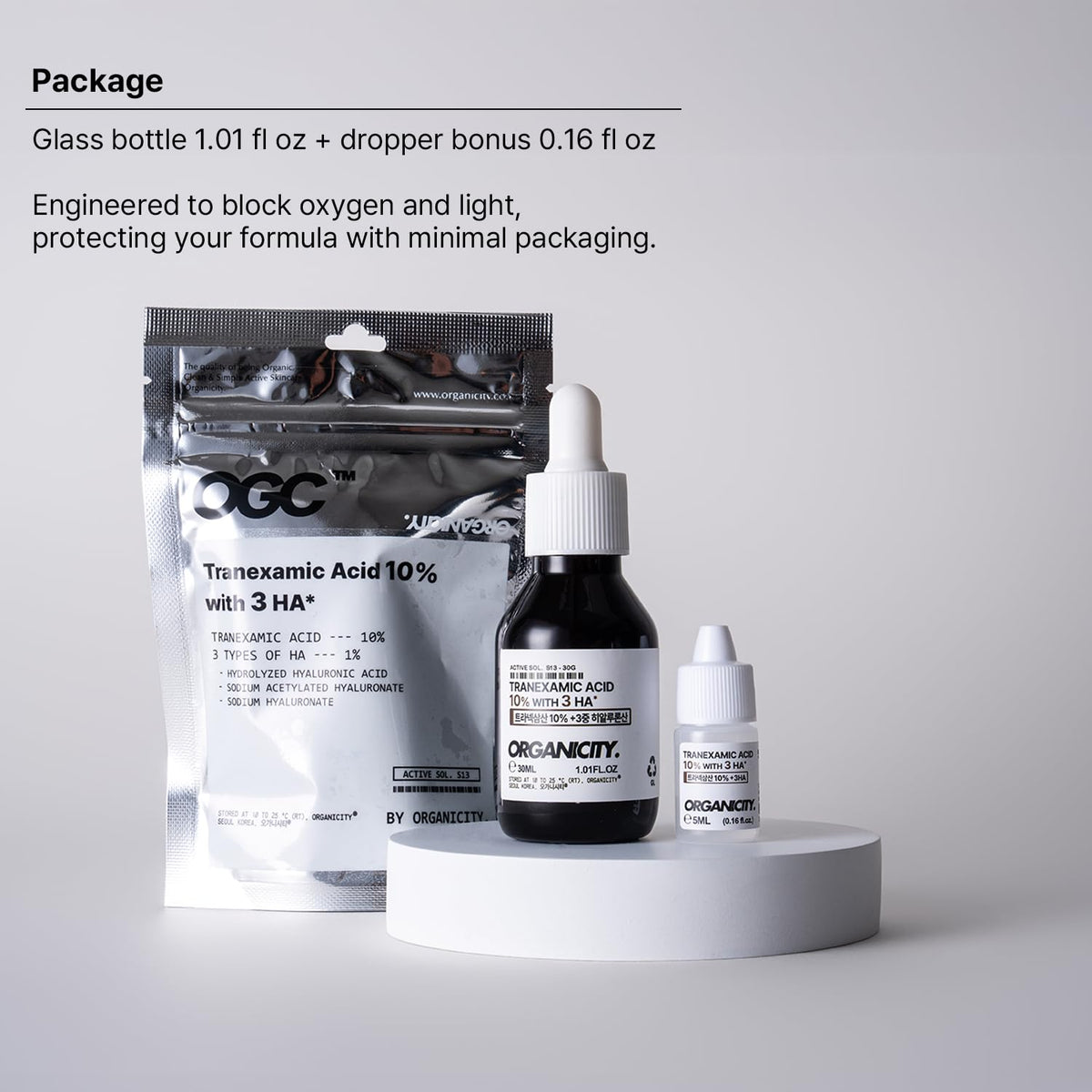 Organicity sealed pouches preservation showing light-blocking packaging for potency