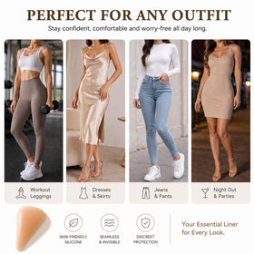 ORGOT insert under leggings during workout illustrating comfort and discretion