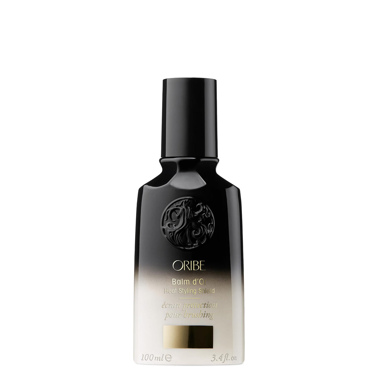 Oribe Balm D'Or front packaging showing 3.4 oz and label benefit