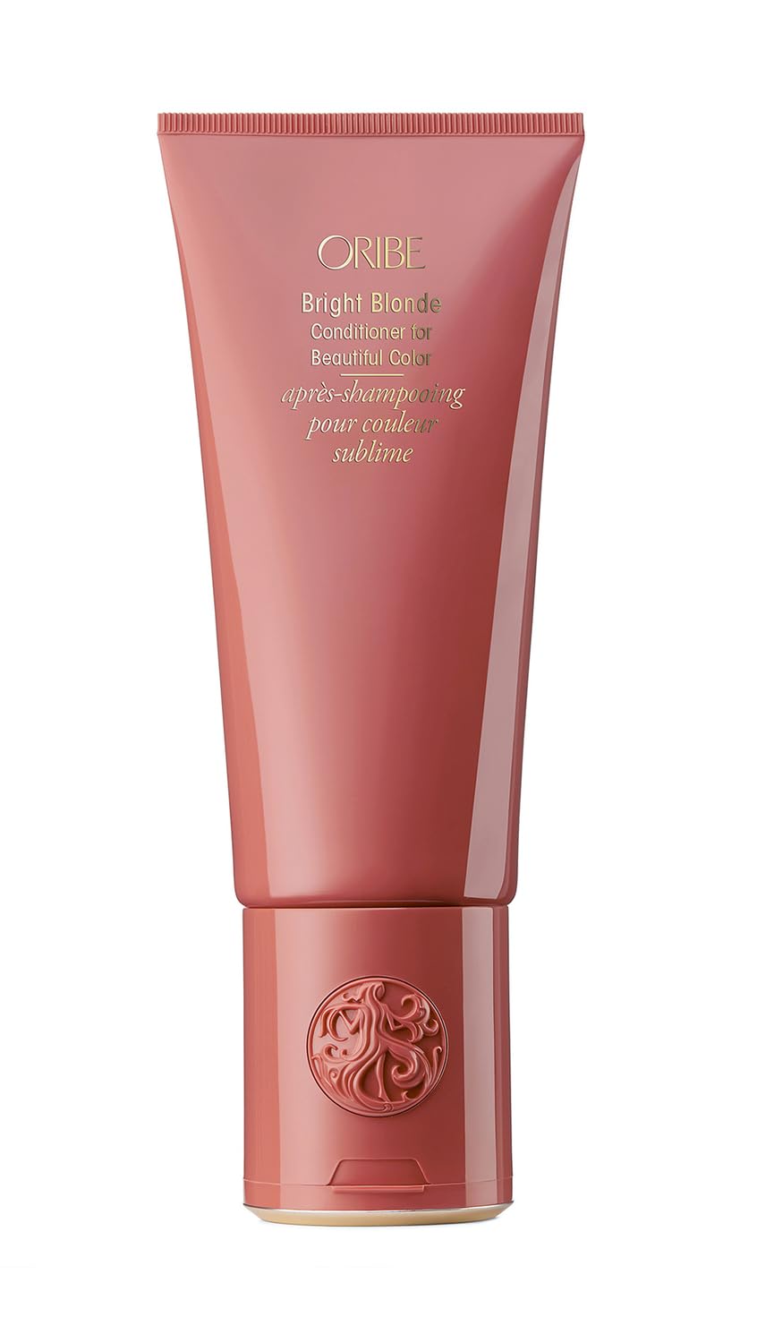 Oribe Bright Blonde front packaging shows brand and toning benefits
