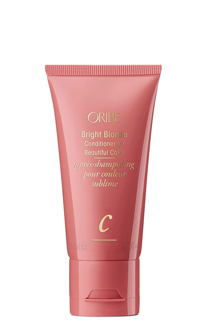 Oribe bottle front packaging showing label and travel size benefit