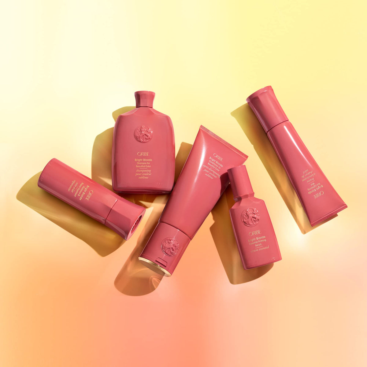 ORIBE heat protection graphic illustrating shield and styling safety