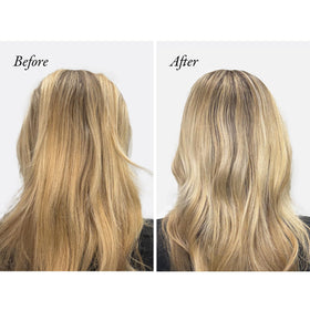 Oribe Bright Blonde creamy texture close-up showing rich pigment and coverage benefit
